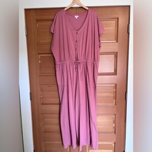 Dip 100% Cotton Pink Jumpsuit